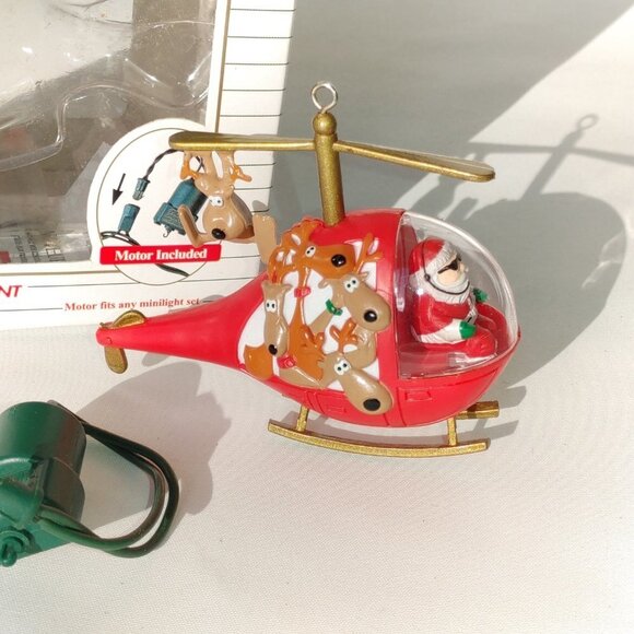 FUN Vintage NOMA Ornamotion Ornament Kringle Kopter 1989 - Picture 3 of 9